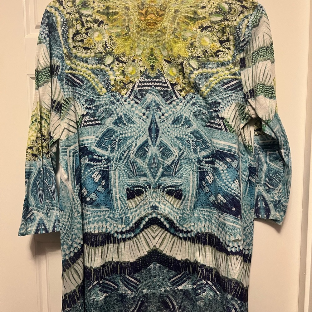 Chico's Multicolor Abstract Blouse - Picture 3 of 4